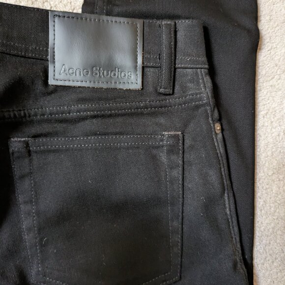 Acne Men's North Stay Black Jeans, 30x32 - Picture 10 of 10